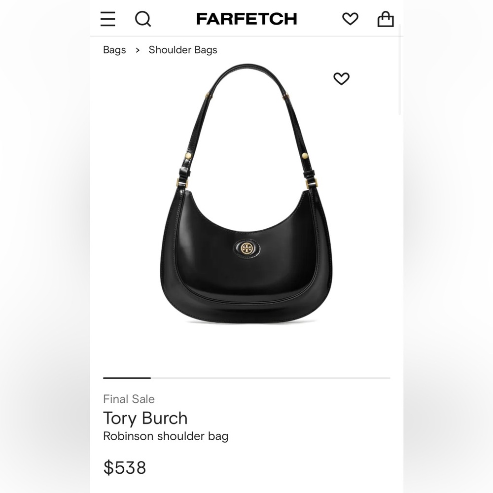 Tory Burch Black Robinson Shoulder Bag